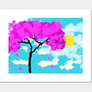 Springtime Pink Tree Posters and Art